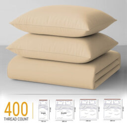 Lazzaro Premium Egyptian Cotton Super King Duvet Cover Set 400 Thread Count Cotton Quilt Cover With Zipper Closure - thumbnail 4