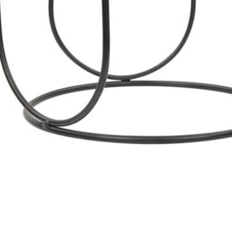 Beliani Candle Holder Panay Metal 25 Cm Black - thumbnail 6