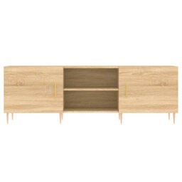 Berkfield Sturdy Tv Cabinet Sonoma Oak 150X30X50 Cm Engineered Wood - thumbnail 5