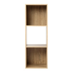 Jane - 3X1 Bookcase - Cube Storage Boxes (Oak) - thumbnail 3