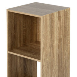 Jane - 3X1 Bookcase - Cube Storage Boxes (Oak) - thumbnail 6