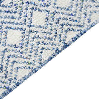 Beliani Scandinavian Rug Kawas Blue 160 X 230 Cm - image 1