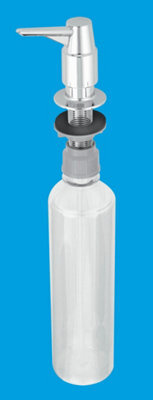 Mcalpine Soap-Cp Soap Dispenser Half Litre Bottle With Chrome Plated Plastic Top - image 1