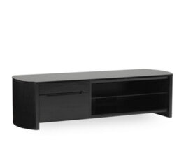 Finewoods Tv-Stand With 1 Drawer / 1 Flap In Black - thumbnail 2