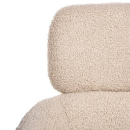 Beliani Desk Chair Alena Boucle Light Beige - thumbnail 8