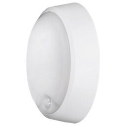 4Lite Pylus Outdoor Round Wall Light (White) 1100Lm Motion Sensor Bulkhead Ip54 Led Integrated Exterior Light - 4L2/3215/pir - thumbnail 3