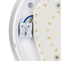 4Lite Pylus Outdoor Round Wall Light (White) 1100Lm Motion Sensor Bulkhead Ip54 Led Integrated Exterior Light - 4L2/3215/pir - thumbnail 6