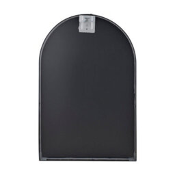 Living And Home Black Aluminium Alloy Arched Bathroom Mirror Hd Float Glass Wall Mount Vanity Mirror 40X60Cm - thumbnail 3