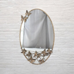 Minster Oval Framed Mirror - Metal - L5 X W61 X H102 Cm - thumbnail 3