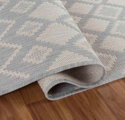 Modern Ikat Design Outdoor-Indoor Rugs Silver 120X170 Cm - thumbnail 2