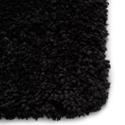 Black Plain Shaggy Rug, Easy To Clean Rug, Stain-Resistant Rug, Modern Rug For Living Room, & Dining Room-120Cm X 170Cm - thumbnail 3