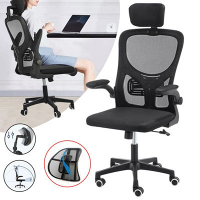 Mesh Office Chair Ergonomic 360 Swivel Lift Computer Desk Adjustable Height Uk - image 1