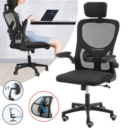 Mesh Office Chair Ergonomic 360 Swivel Lift Computer Desk Adjustable Height Uk - thumbnail 1