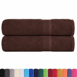 Berkfield Durable Shower Towels 2 Pcs Brown 70X140 Cm 360 Gsm 100% Cotton