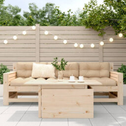 Walplus Garden Table 100X50X75 Cm Solid Wood Pine - thumbnail 3