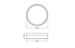 Osram Decor Bamboo Paper Ceiling Light Led 500mm E27 2700Lm 28W 3000K Warm Light - thumbnail 5
