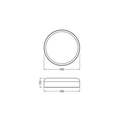 Osram Decor Bamboo Paper Ceiling Light Led 500mm E27 2700Lm 28W 3000K Warm Light - thumbnail 6