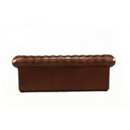 Chesterfield 3 Seater Antique Tan Real Leather Sofa Bespoke In Classic Style - thumbnail 9