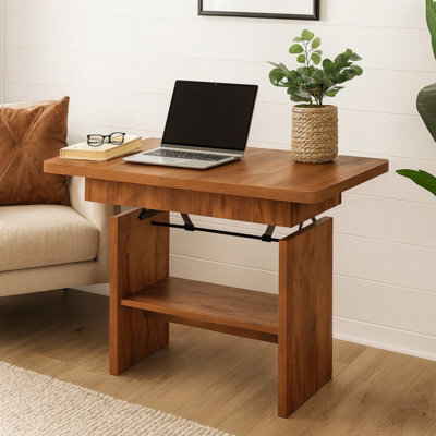 Modern Extendable Coffee Table Janek 116 -156 Cm Pvc Veneer Living Room Table Antique Oak - image 1