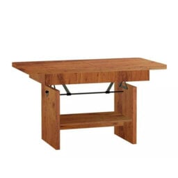 Modern Extendable Coffee Table Janek 116 -156 Cm Pvc Veneer Living Room Table Antique Oak - thumbnail 2