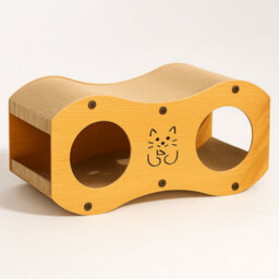 GardenSkill Cat Scratcher House, Bed And Hideaway - 3 In 1 Kitten Cave Lounger With Corrugated Cardboard Scratching Board For Healthy Claws - thumbnail 4