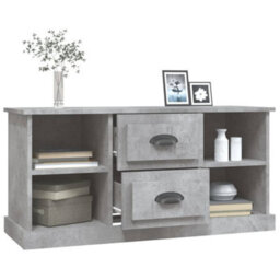 Berkfield Tv Cabinet Concrete Grey 99.5X35.5X48 Cm Engineered Wood - thumbnail 5