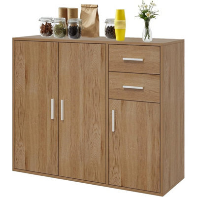 Durable Oak Sideboard With Multiple Compartments - image 1
