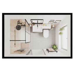 GoodHome Koros Blush Pink Ceramic, Polypropylene (Pp) & Stainless Steel Toilet Brush & Holder - thumbnail 7