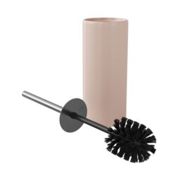 GoodHome Koros Blush Pink Ceramic, Polypropylene (Pp) & Stainless Steel Toilet Brush & Holder - thumbnail 2