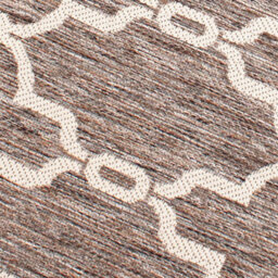 Natural Outdoor Rug, Geometric Stain-Resistant Rug For Patio Garden Balcony, Modern Outdoor Area Rug-60Cm X 120Cm - thumbnail 2