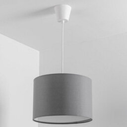 CGC Lighting Cgc Lucia Grey Fabric Ceiling Shade With Frosted Diffuser - thumbnail 6
