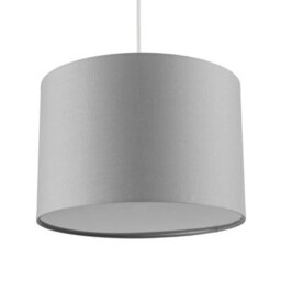 CGC Lighting Cgc Lucia Grey Fabric Ceiling Shade With Frosted Diffuser - thumbnail 3