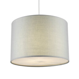 CGC Lighting Cgc Lucia Grey Fabric Ceiling Shade With Frosted Diffuser - thumbnail 2
