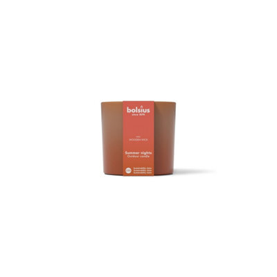 Terracotta Bolsius Glass Summer Nights Candle