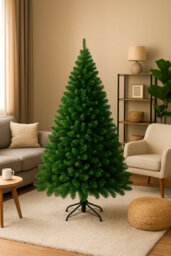 Uetian Premium 7Ft Artificial Christmas Tree Pine With 1200 Branch Tips & Metal Legs - thumbnail 1