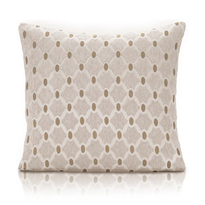 Luxury Living Berkley Luxury Geometric Chenille Cushion Cream - image 1