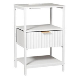 2Pcs Bedside Table With Charging Station Side Cabinet Nightstand With 1 Drawers - thumbnail 3
