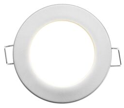 Luceco Eco Matt Silver Stainless Steel Effect Fixed Led Fire-Rated Warm White Downlight 5W Ip65, Pack Of 6 - thumbnail 6