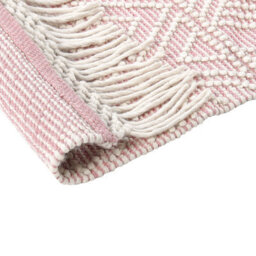 Beliani Rug Adana Pastel Pink 160 X 230 Cm Wool - thumbnail 6