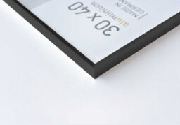 Nielsen Pixel 60 X 80Cm Picture Frame, Frosted Black With Float Glass And Push/turn Clips - thumbnail 2