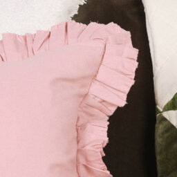 Clotilde French Style Wild Rose Pink Frill 45Cm Cushion Cover - thumbnail 4