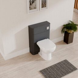 Floor Standing Wc Toilet Unit, 550mm - Dark Grey Finish With Sleek Modern Design, Durable Style For Bathrooms By Balterley - thumbnail 3