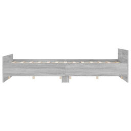 Berkfield Bed Frame With Headboard And Footboard Grey Sonoma 120X190 Cm - thumbnail 5
