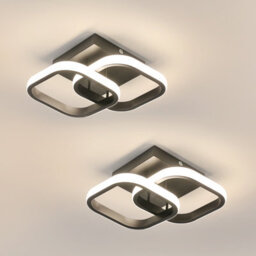 Pheashine 2 Pack  Sleek Led Ceiling Light 22W 4500K Square Flush Mount 23Cm - thumbnail 1