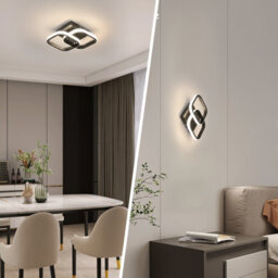 Pheashine 2 Pack  Sleek Led Ceiling Light 22W 4500K Square Flush Mount 23Cm - thumbnail 4