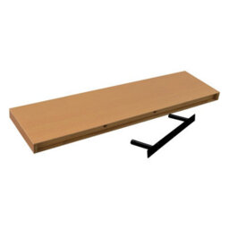 Harbour Housewares 100Cm Floating Wall Shelves- Brown - Photo Gallery Bookshelf Wall Shelves For Storage & Display - Set Of 2 - thumbnail 5