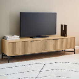 Furniture To Go Jaipur Tv Unit With 3 Doors 176Cm Wide In Oak - thumbnail 5