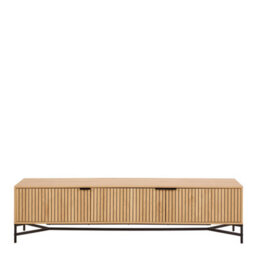 Furniture To Go Jaipur Tv Unit With 3 Doors 176Cm Wide In Oak - thumbnail 2