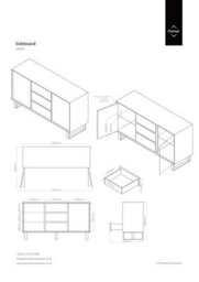 Orsina Contemporary White High Gloss Sideboard, Gloss Finish Tv Cabinet For Livingroom, Functional Tv Unit - thumbnail 3