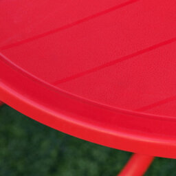 Outsunny Kids Folding Picnic Table Chair Set Ladybug Pattern Outdoor W/ Parasol - thumbnail 8